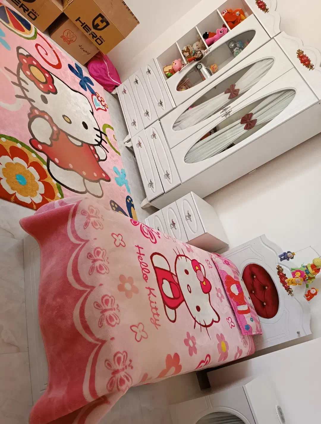 سرویس خواب کودک (با تشک)|تخت و سرویس خواب|باغستان, |دیوار