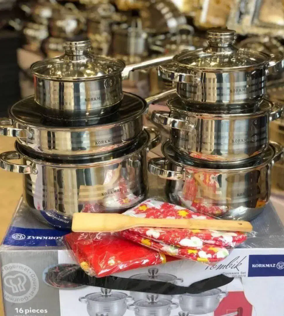 سرویس قابلمه کرکماز ۱۶ پارچه اعلا|ظروف پختوپز|خوی, |دیوار