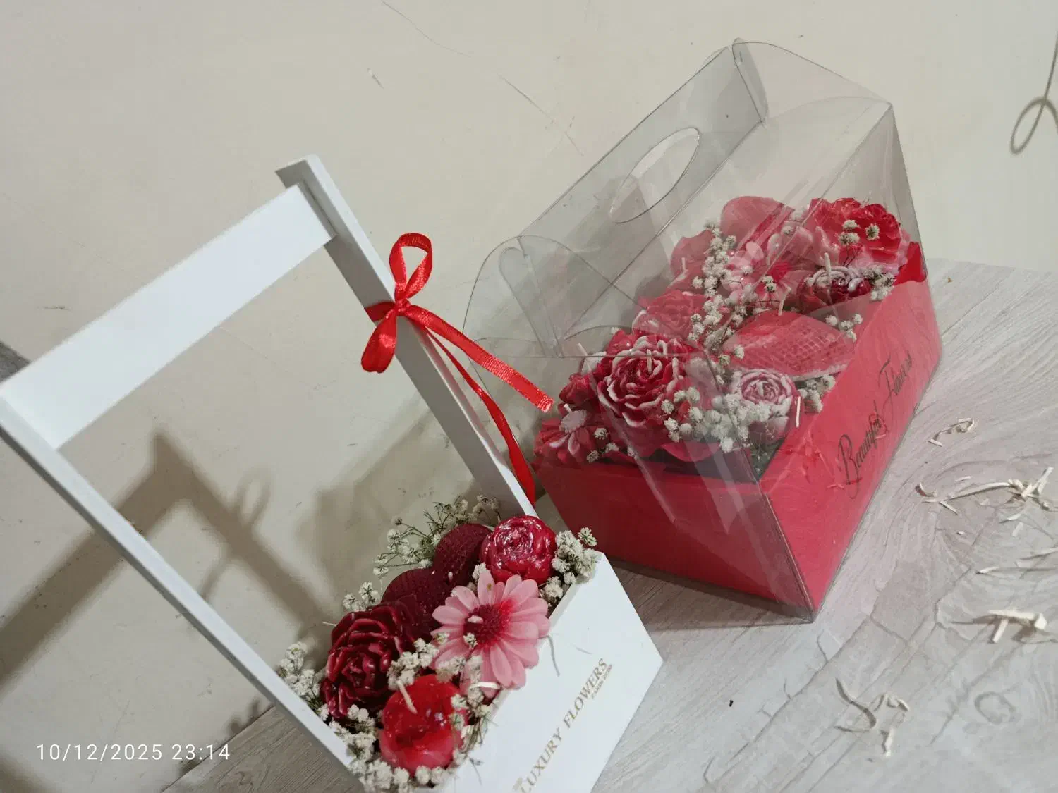 فروش انواع گیفت شمعی و باکس گل شمعی|گل مصنوعی|سبزوار, کلاته سیفر|دیوار