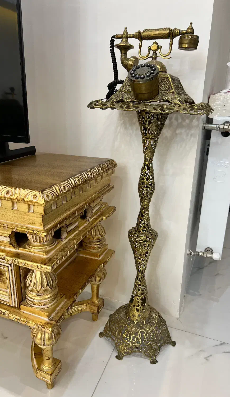 میز و تلفن برنز|میز تلفن|خوی, |دیوار