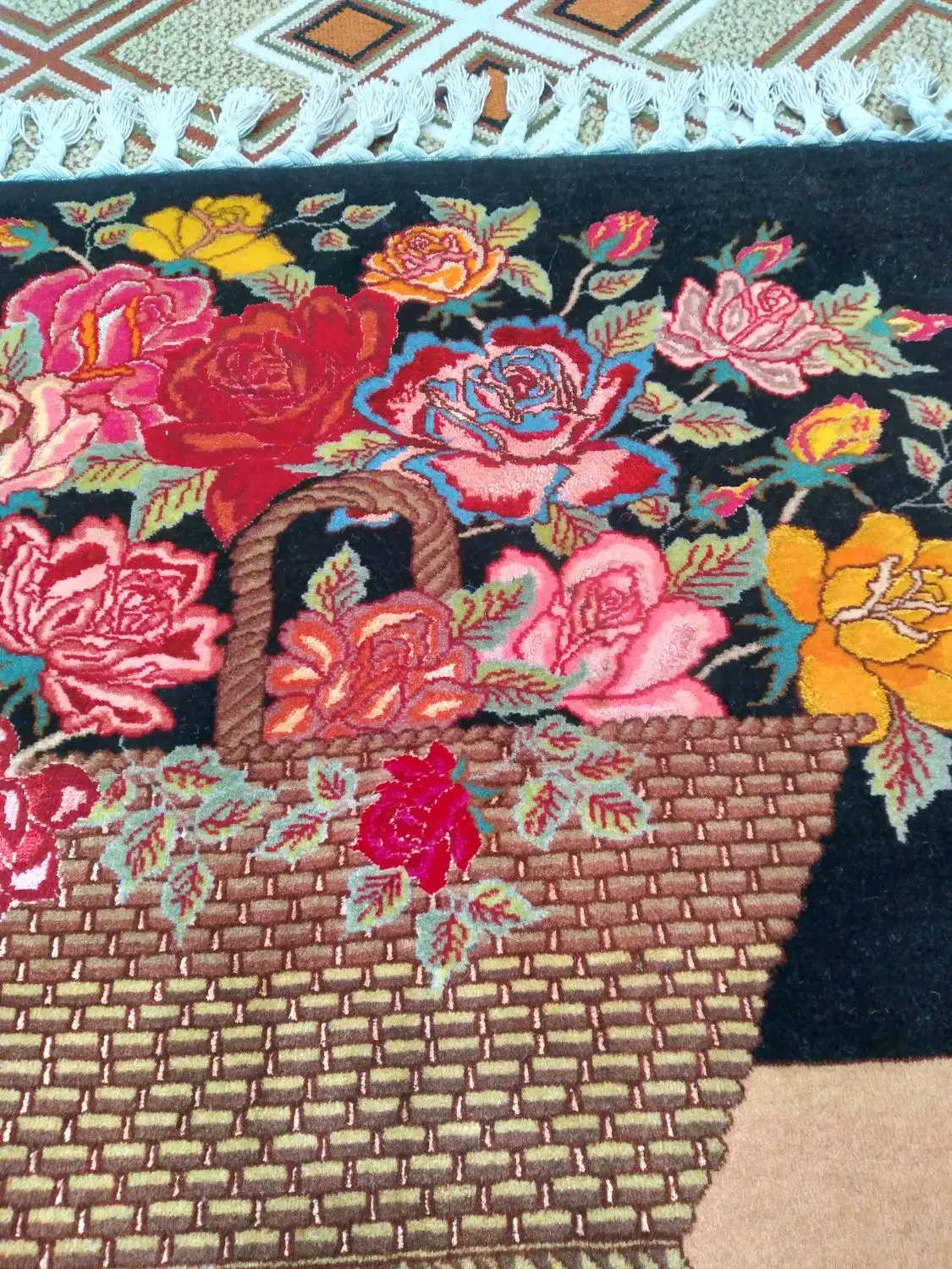 تابلو فرش دستبافت تبریز ۵۰رج|تابلو فرش|رباط‌کریم, الارد|دیوار