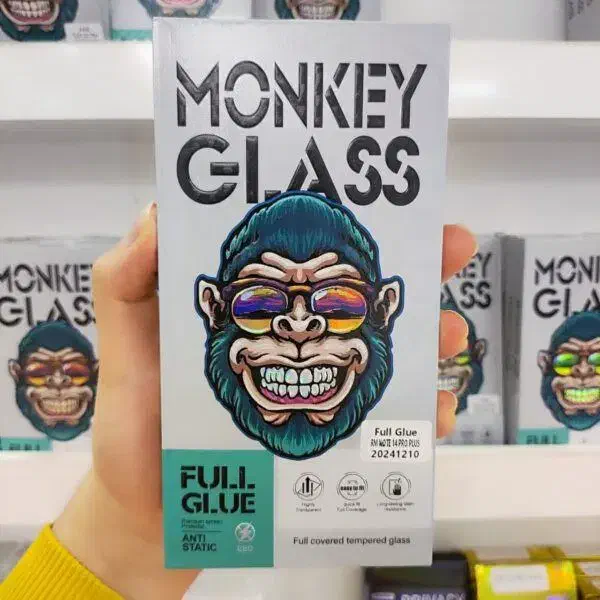 ضدخش شیشه ای Monkey نوت 14 پرو 4G و 5G فول چسب|لوازم جانبی موبایل و تبلت|تبریز, |دیوار