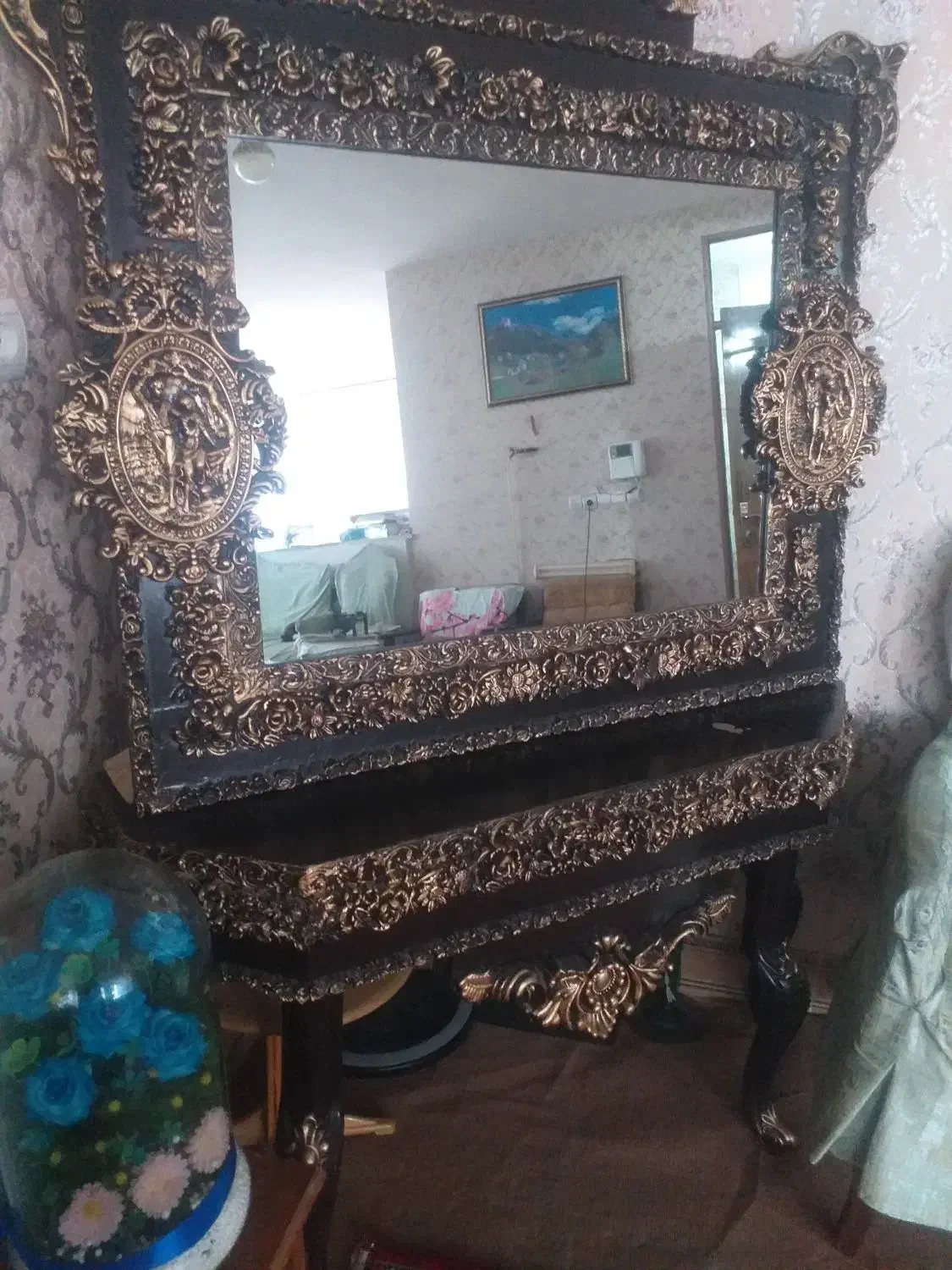 آینه و کنسول|بوفه، ویترین، کنسول|کرمانشاه, |دیوار