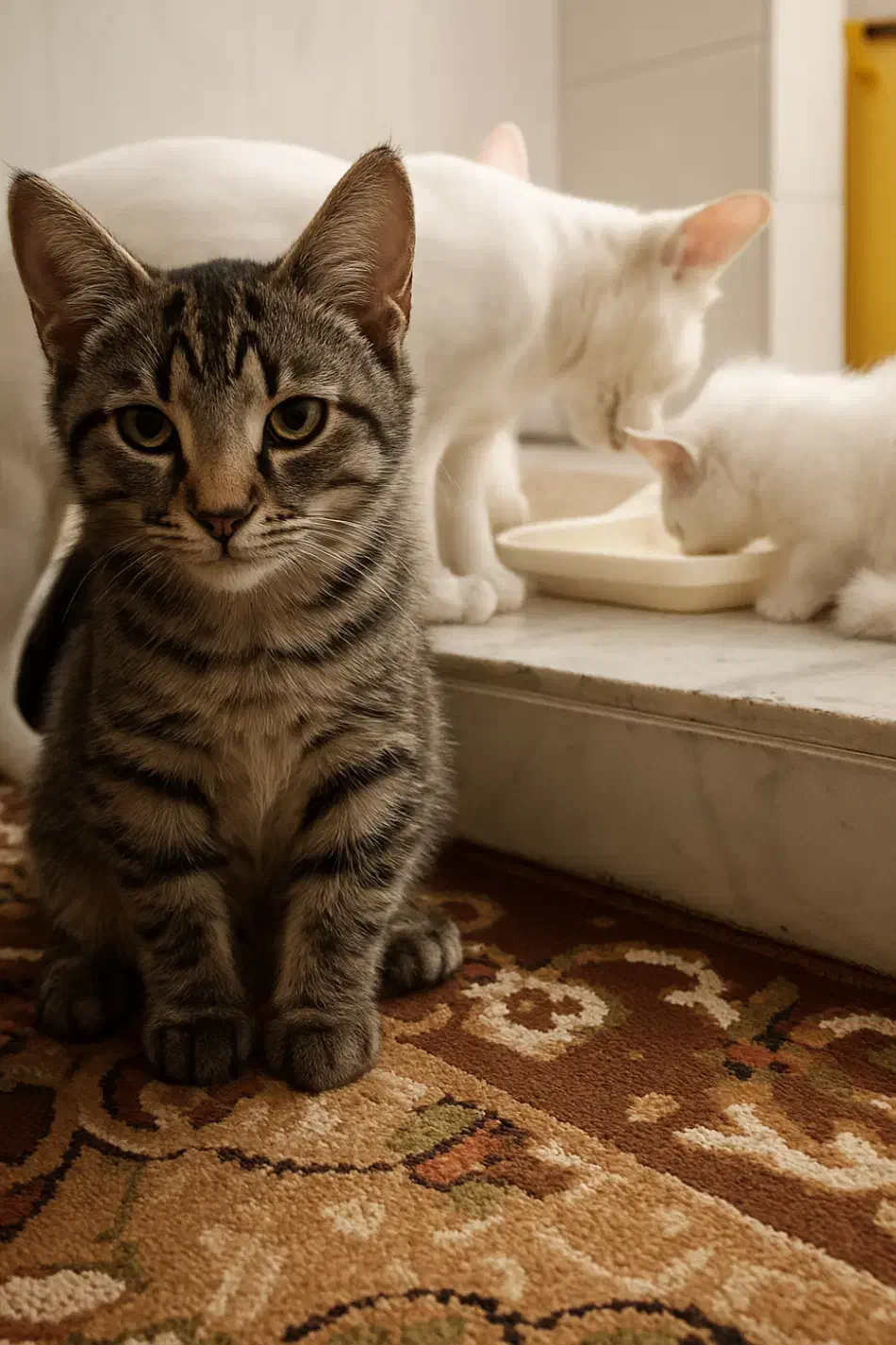 چندتا گربه رنگی با نمک که یک رگشون پرشین هست|گربه|بردسکن, |دیوار