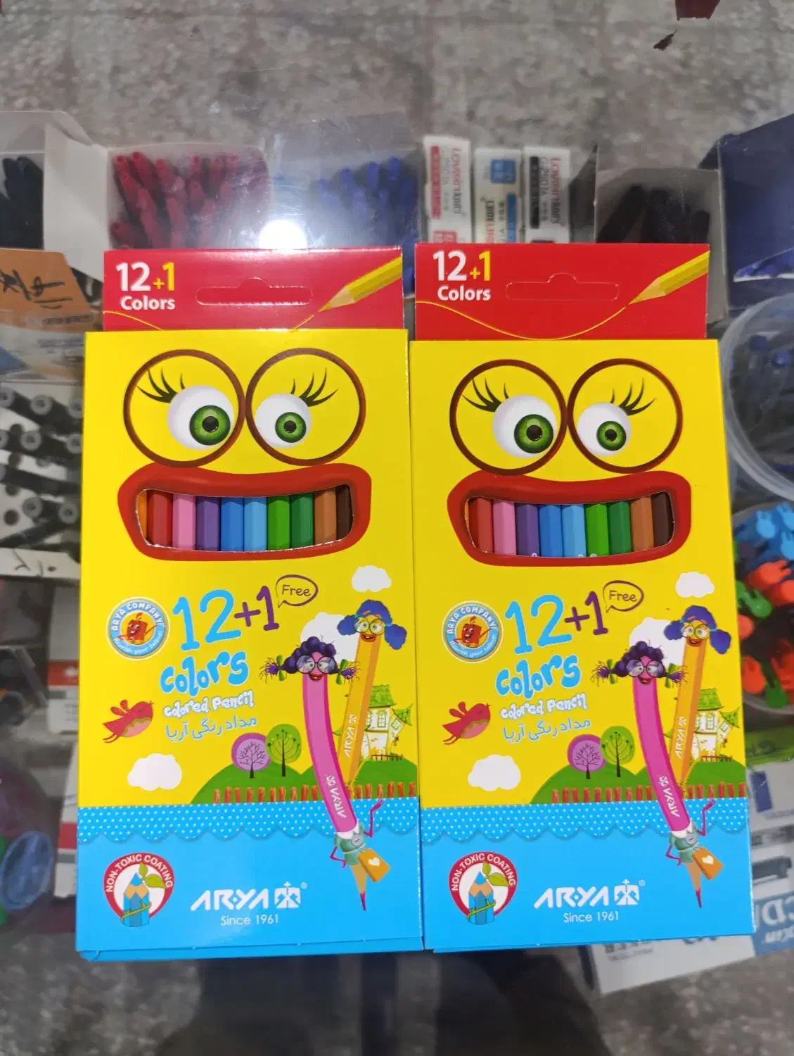 انواع مداد رنگی ومدادسیاه،رنگ انگشتی|لوازم التحریر|رامهرمز, |دیوار