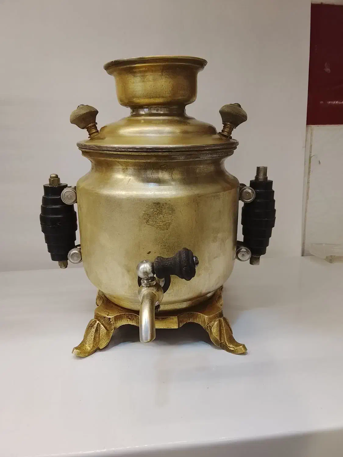 سماور زغالی 1 لیتری کمیاب|کلکسیون اشیاء عتیقه|کاشمر, |دیوار