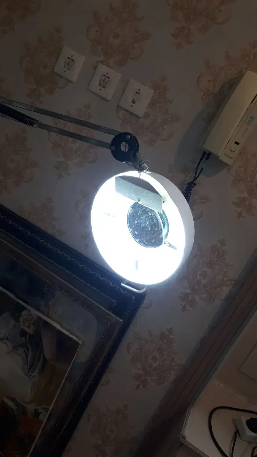 لوپ ذره بین دار رینگ لایت چراغ مطالعه چراغ تعمیرات|لوازم جانبی موبایل و تبلت|مشهد, هفده شهریور|دیوار