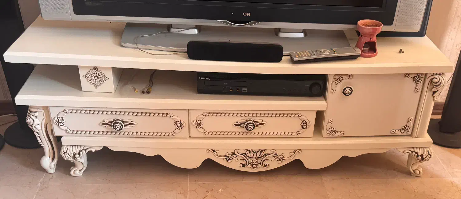ست آیینه کنسول و میز تلویزیون|بوفه، ویترین، کنسول|تهران, امانیه|دیوار