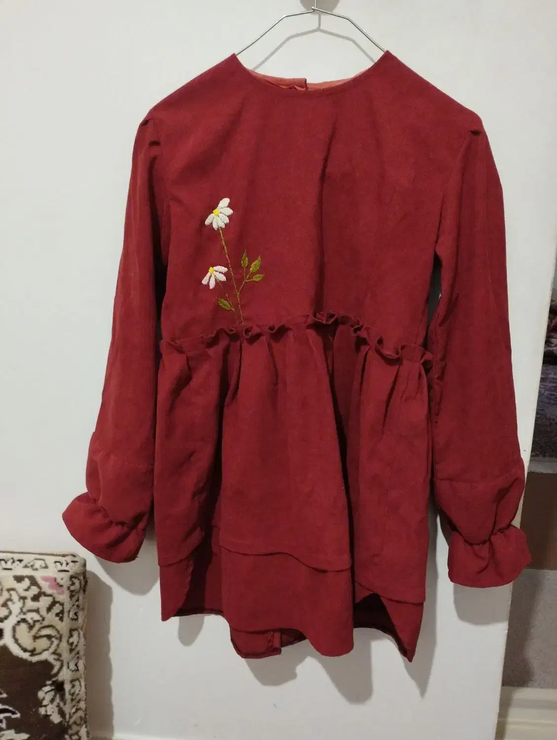 تونیک مخمل کبریتی درحدنو|لباس|شاهرود, |دیوار