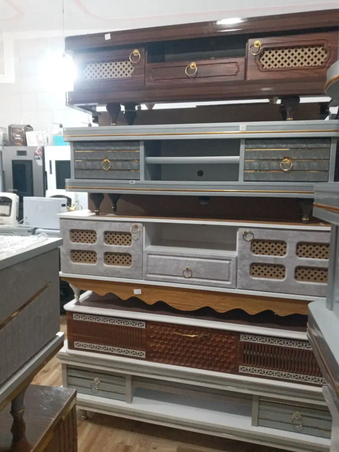 انواع میز های توی|میز تلویزیون|بیرجند, |دیوار