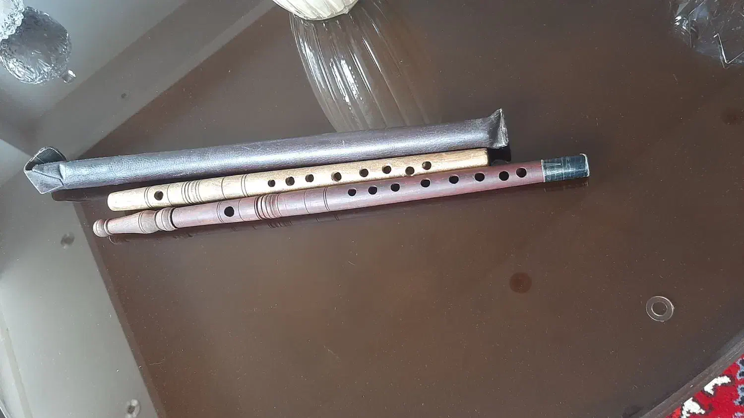 دو عدد فلوت عربی چوبی|سازهای بادی|تبریز, |دیوار