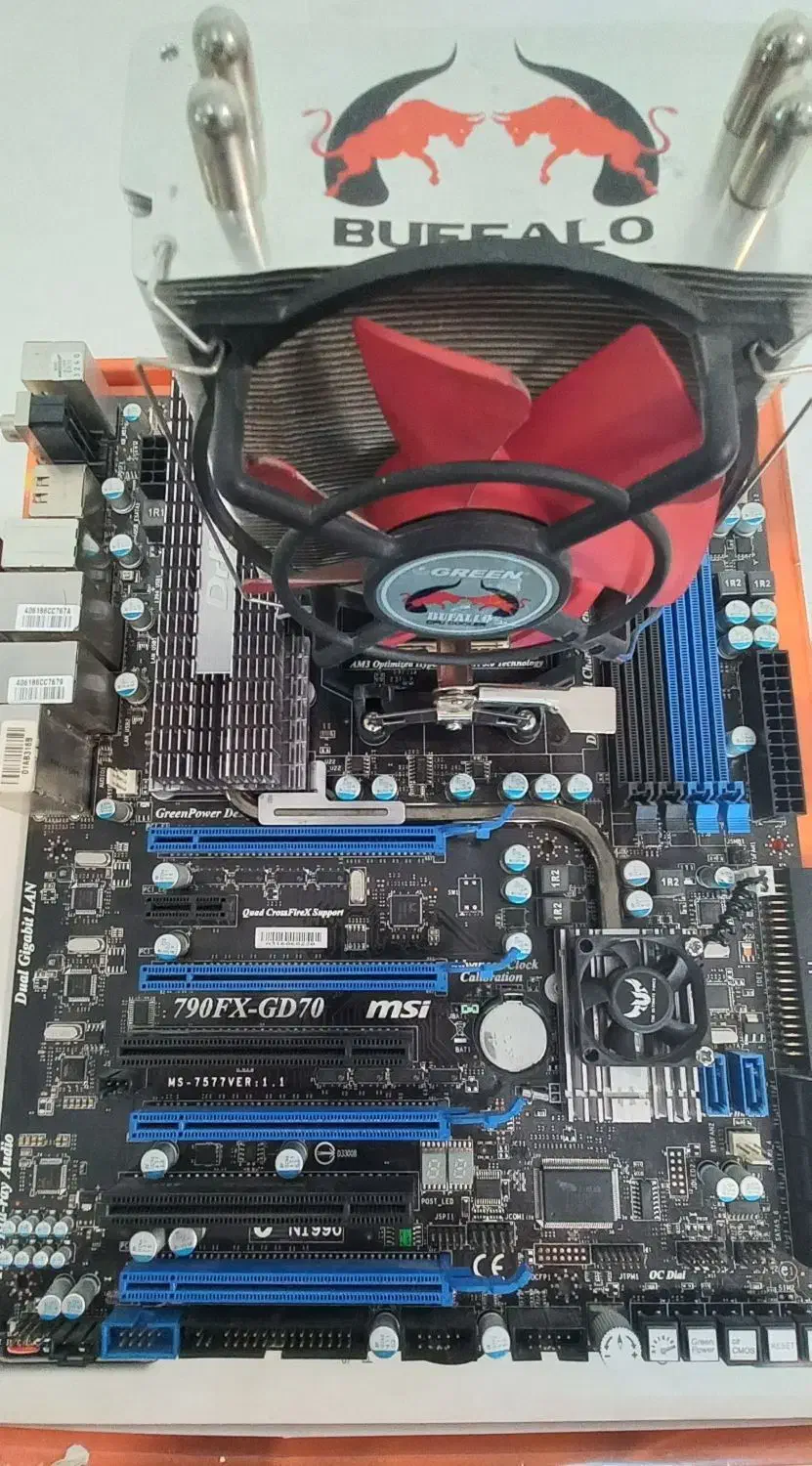 باندل مادربرد CPU فنوم و کولر بوفالو|قطعات و لوازم جانبی رایانه|فردیس, شهرک شهید حسینی|دیوار