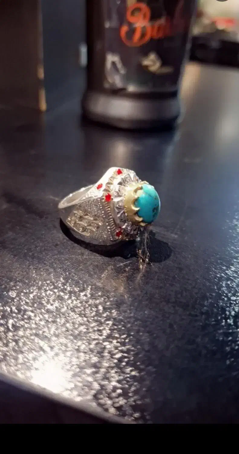 انگشتر فیروزه نیشابوری|جواهرات|قوچان, |دیوار