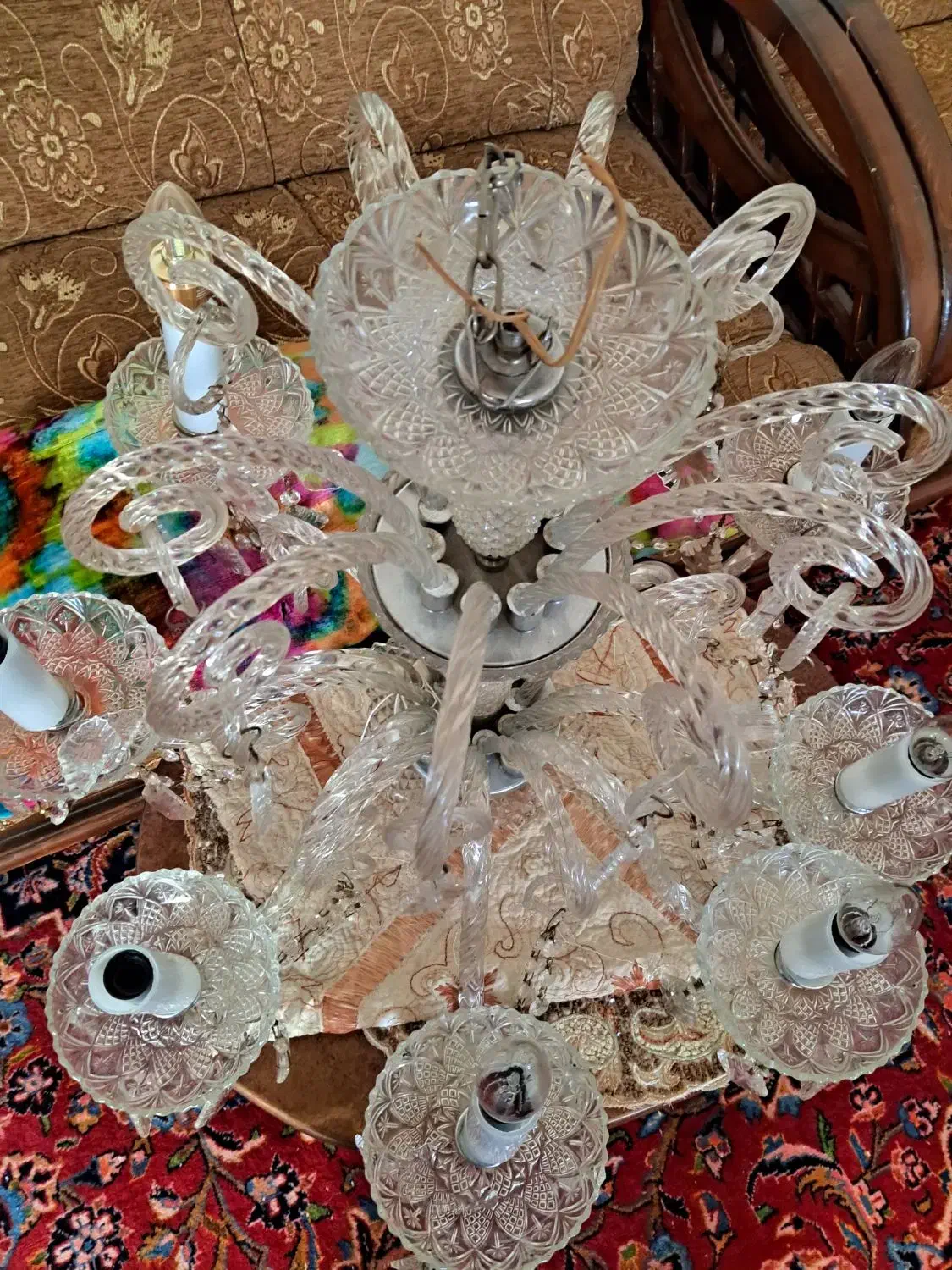 2عدد لوستر 8شاخه|لوستر و چراغ آویز|تبریز, |دیوار