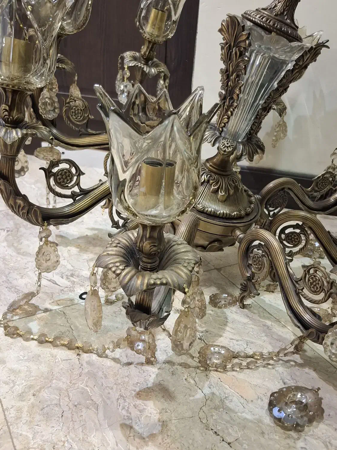 لوستر برنز|لوستر و چراغ آویز|تهران, گیشا|دیوار