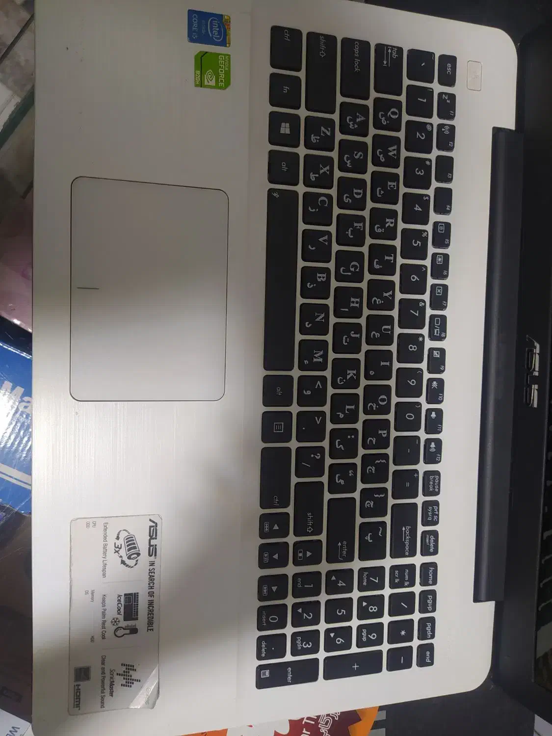 لپ تاپ ایسوس سفید|رایانه همراه|مشکیندشت, |دیوار