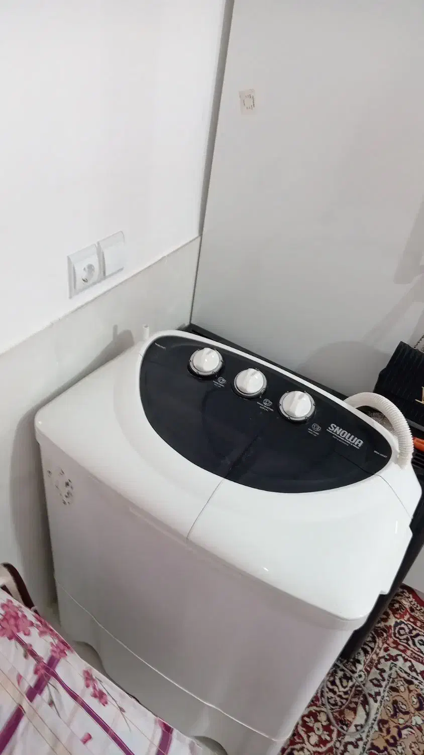 ماشین لباسشویی 8 کیلویی اسنوا دوقلو|ماشین لباسشویی و خشک‌کن لباس|خمینی‌شهر, |دیوار