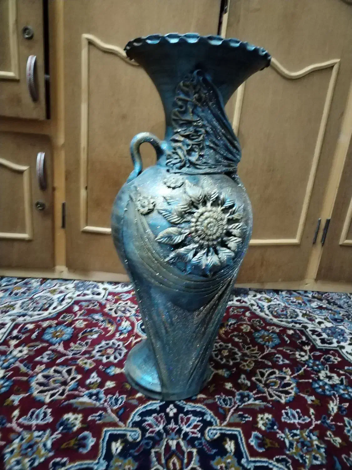 کوزه زینتی (خمره) به ارتفاع 75 سانتی متر|صنایع دستی و سایر لوازم تزئینی|ری, علایین|دیوار