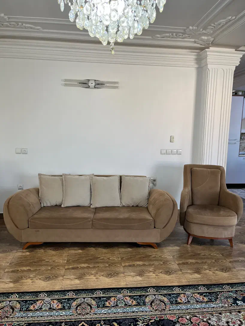 مبل ۹نفره دست دو+عسلی|مبلمان خانگی و میز عسلی|چابکسر, |دیوار