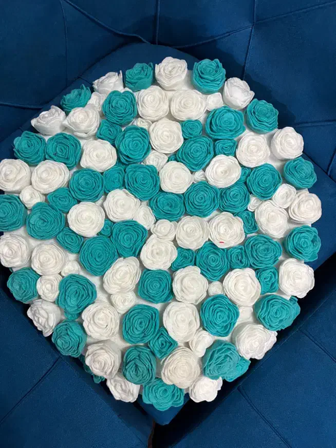 پادر نمدی رز گل برجسته|پادری|فلاورجان, |دیوار