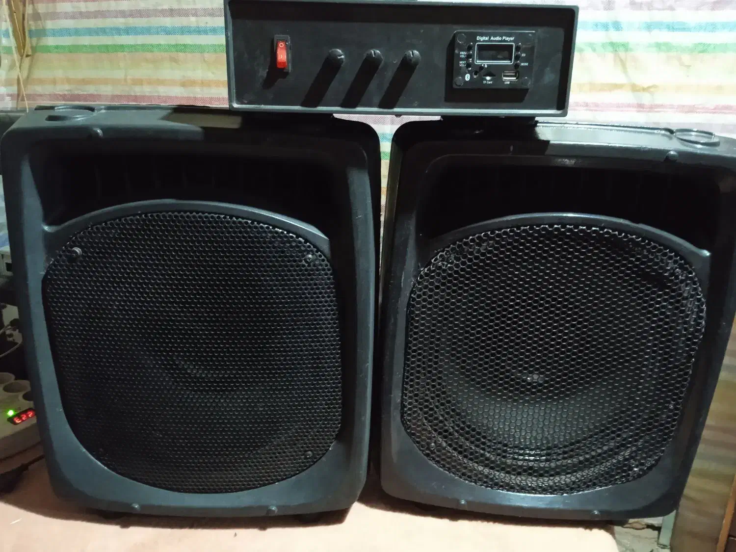 دو عدد باند ۱۲اینج با یک دستگاه پاور قدرتمند|سیستم صوتی خانگی|بناب, |دیوار