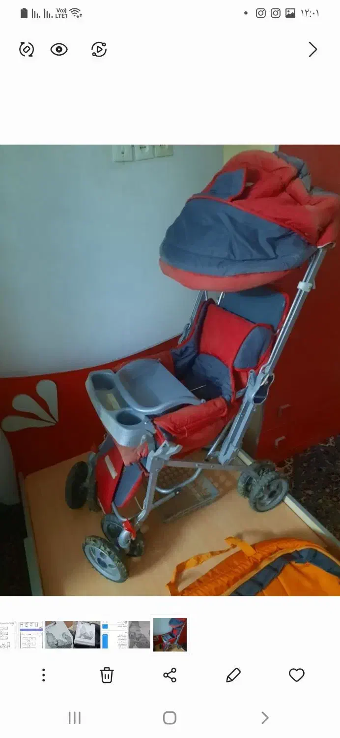 کالسکه نوزاد|کالسکه و لوازم جانبی|آزادشهر, |دیوار