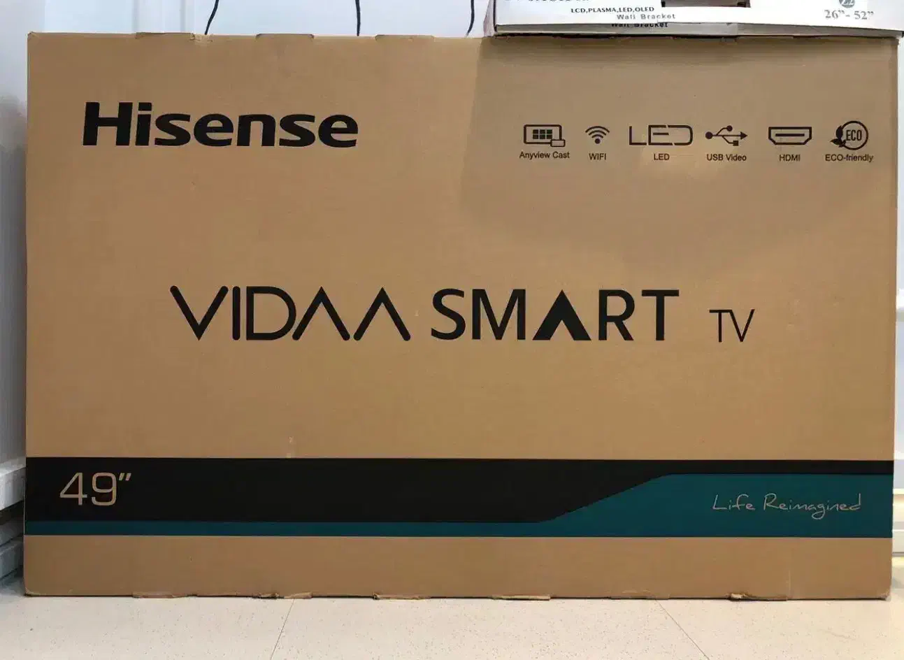 تلویزیون هایسنس 49اینچ|تلویزیون و پروژکتور|تربت جام, زیباکنار|دیوار