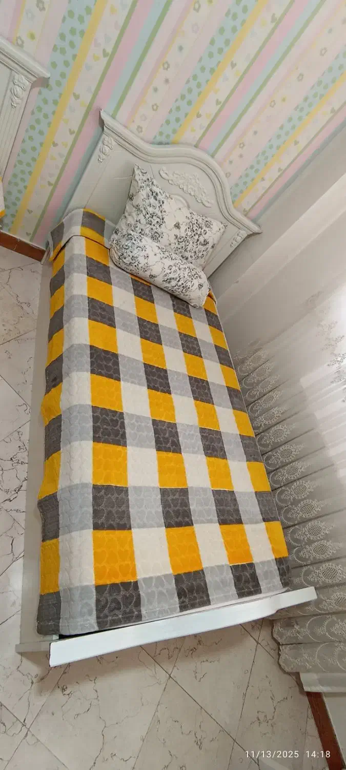 یک جفت تخت یکنفره با تشک|تخت و سرویس خواب|تهران, منیریه|دیوار