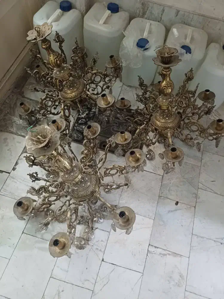 فروش خریدار لوستر اینه شمعدان برنزی کل تهران|لوستر و چراغ آویز|تهران, نبی اکرم|دیوار