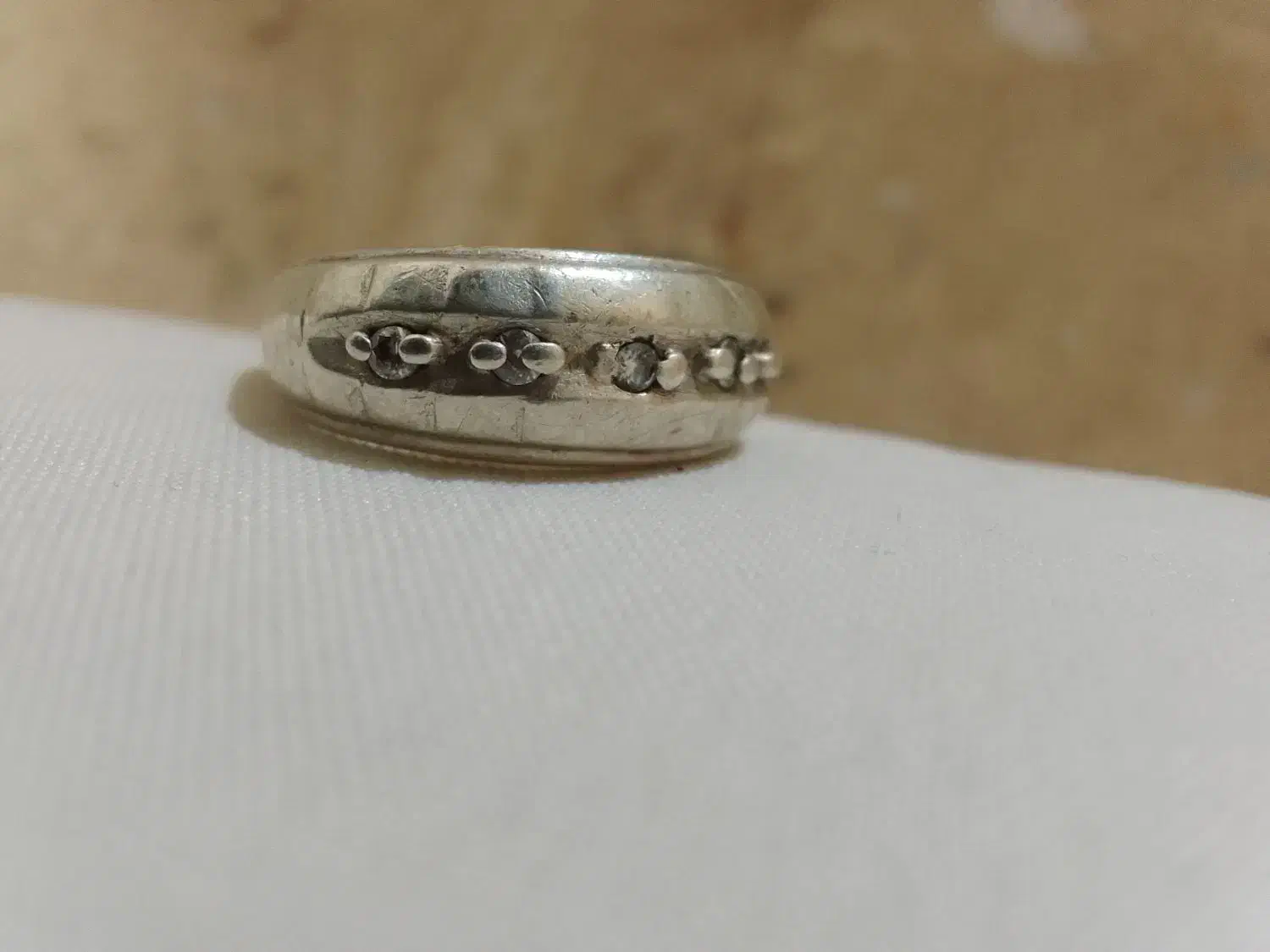 انگشتر نقره و الماس باستانی.|جواهرات|شیراز, معالیآباد|دیوار