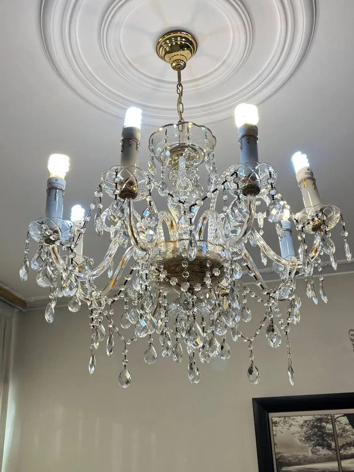 لوستر|لوستر و چراغ آویز|تهران, گلستان (شهرک راه آهن)|دیوار