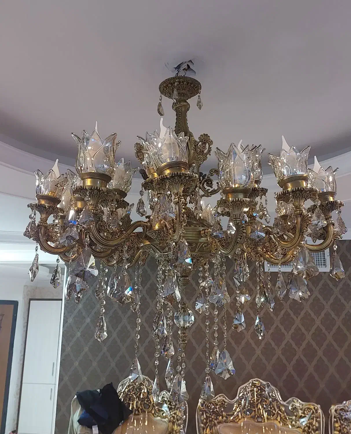 لوستر شاخه رویا سه شعله یک عدد|لوستر و چراغ آویز|قدس, شهرقدس|دیوار