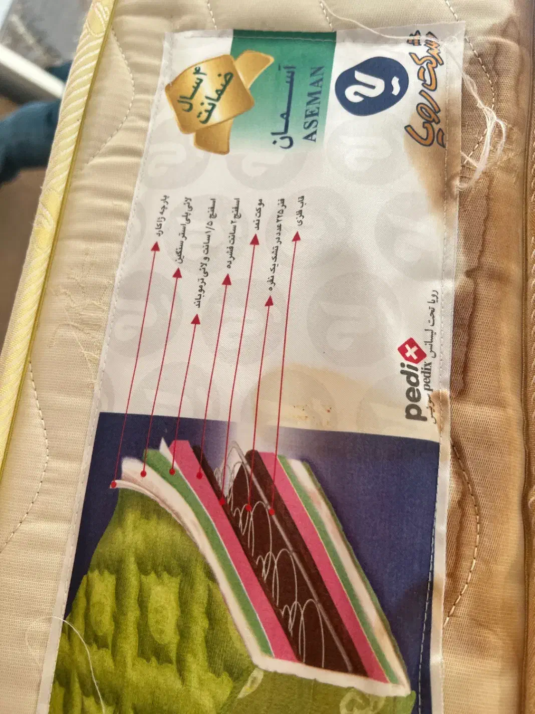 تشک دو نفره  رویال طبی|تشک تختخواب|گنبد کاووس, |دیوار