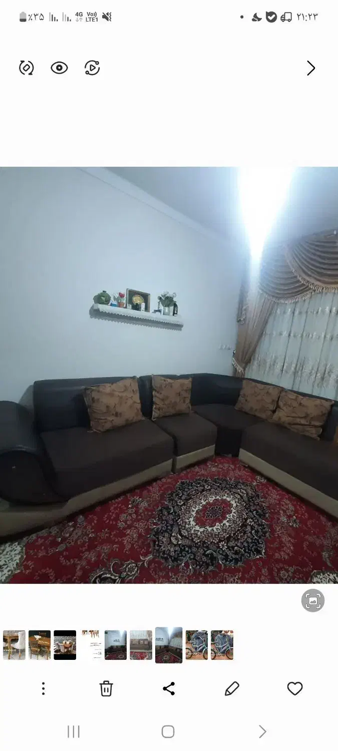 مبل ۷ نفره L ویک جلو مبلی از جنس خودش|مبلمان خانگی و میز عسلی|شاهرود, |دیوار