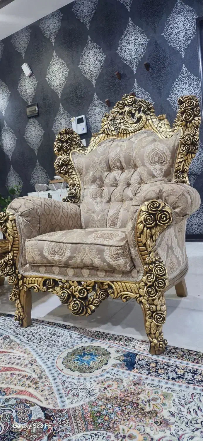 مبل سلطنتی|مبلمان خانگی و میز عسلی|سیرجان, |دیوار