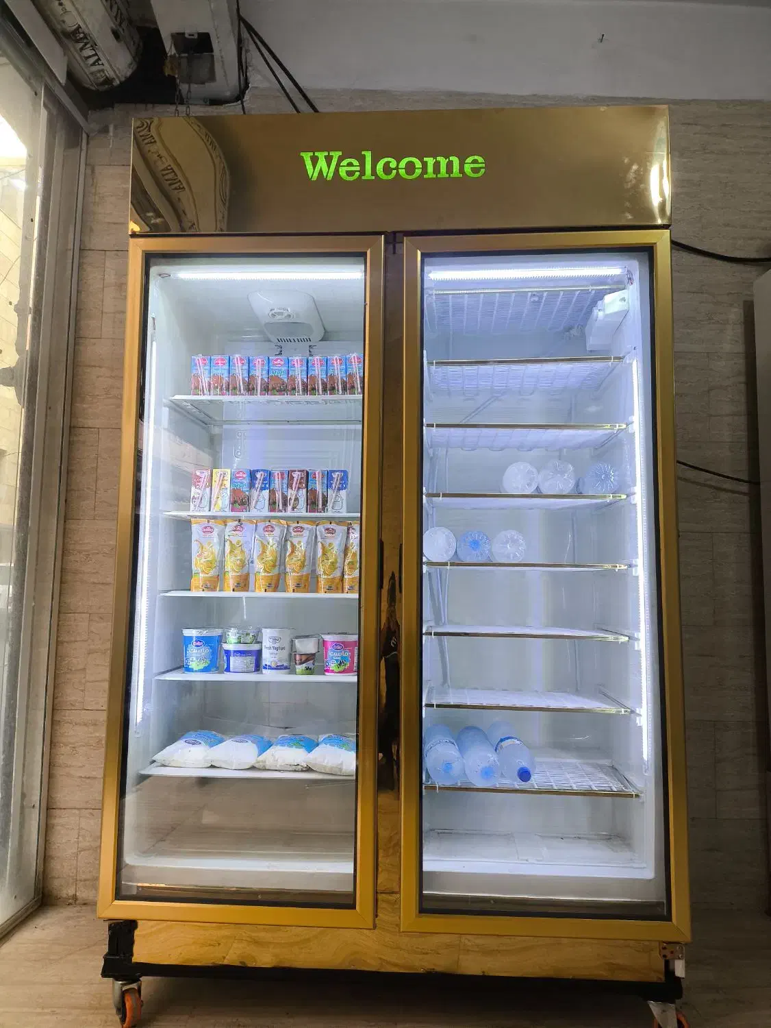 یخچال و فریزر دوقلو استیل طلایی دو موتوره|فروشگاه و مغازه|تهران, دولتخواه جنوبی|دیوار