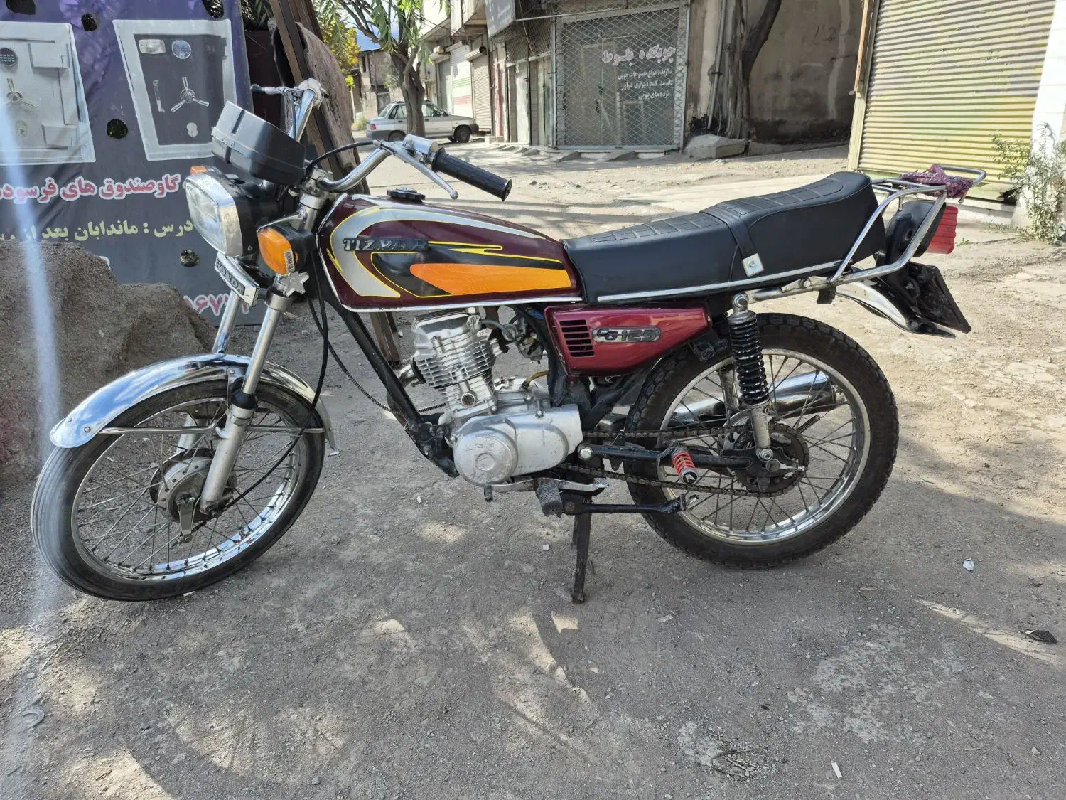 متور هندا ۱۲۵ مزایده|موتورسیکلت|رشت, بیجارپس|دیوار