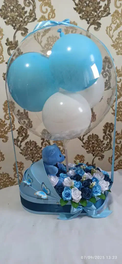 باکس نوزاد دسته گل ها روبانی روز دختر|گل مصنوعی|اهواز, ۲۰۰۰واحدی|دیوار