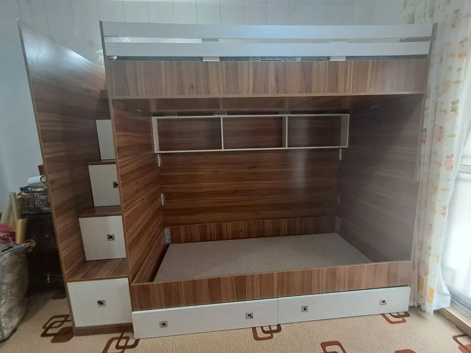 تخت ۲ طبقه سایز ۹۰×۲۰۰ بدون تشک|تخت و سرویس خواب|کردکوی, |دیوار