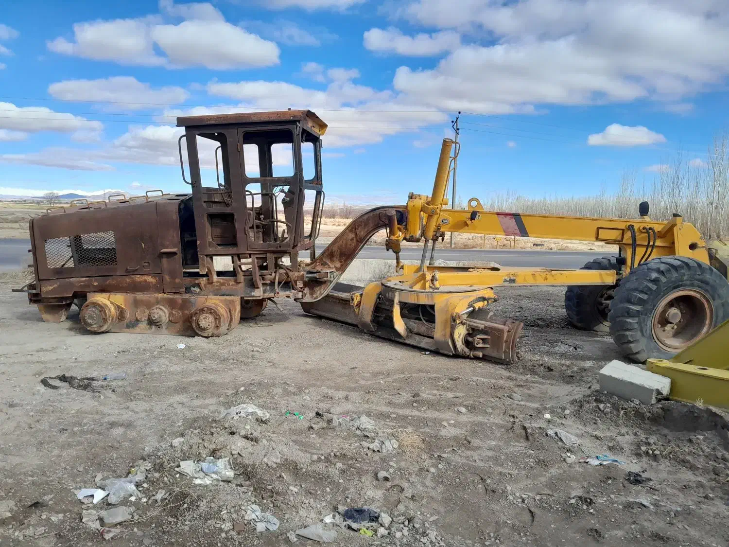 گریدر سانی سوخته|خودرو سنگین|میاندوآب, |دیوار