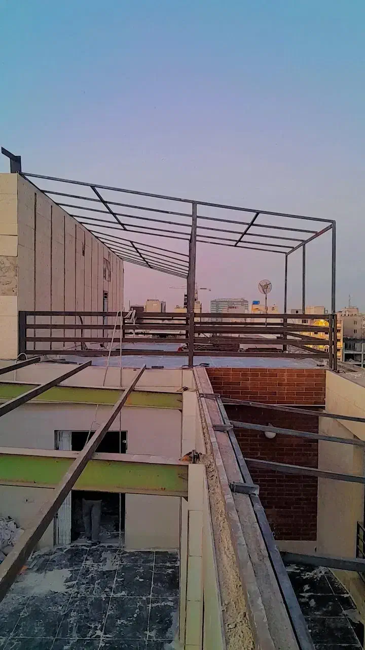 جوشکاری سایهبان پله آلاچیق|خدمات پیشه و مهارت|اهواز, زیتون کارمندی|دیوار