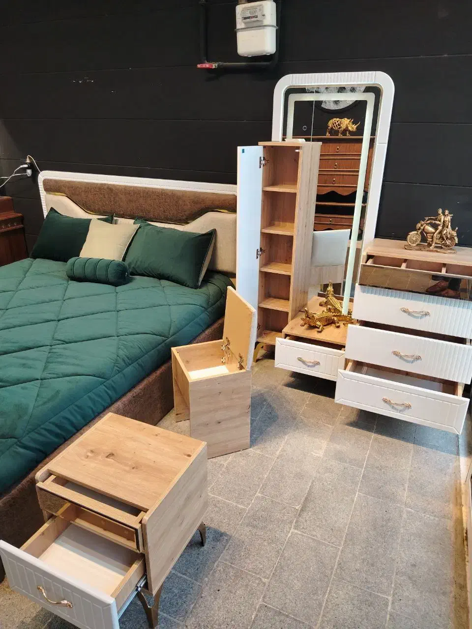 سرویس خواب لیما  . تولیدی رایکا چوب . تشک . تدی|تخت و سرویس خواب|مشهد, گرجی علیا|دیوار