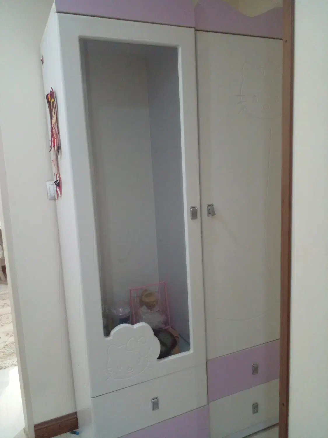 کمد به همراه ویترین|جاکفشی، کمد، دراور|تهران, گلستان (شهرک راه آهن)|دیوار