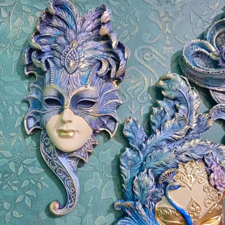 دو عدد دکوری پتینه بالماسکه|مجسمه، تندیس، ماکت|پردیس, فاز ۲|دیوار