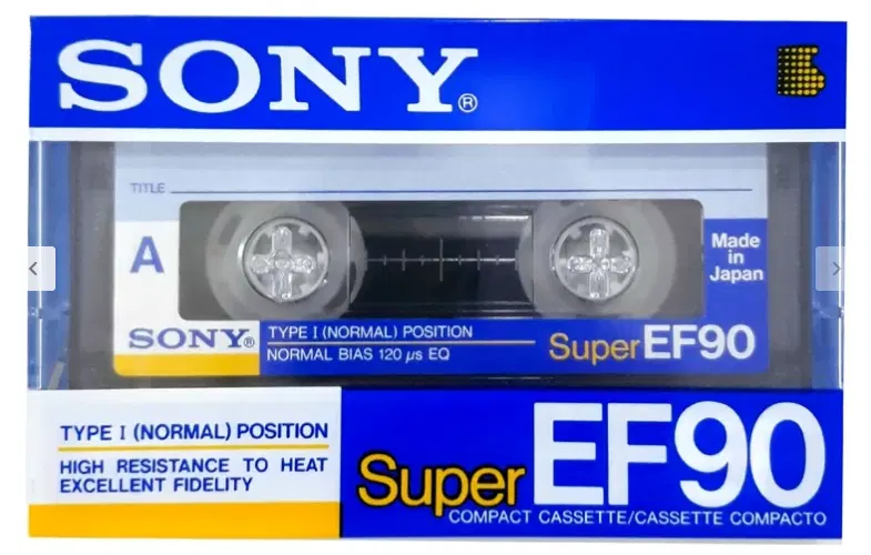 نوار کاست SONY SUPER EF 90 اصلی|فیلم و موسیقی|تهران, فلسطین (میدان انقلاب)|دیوار