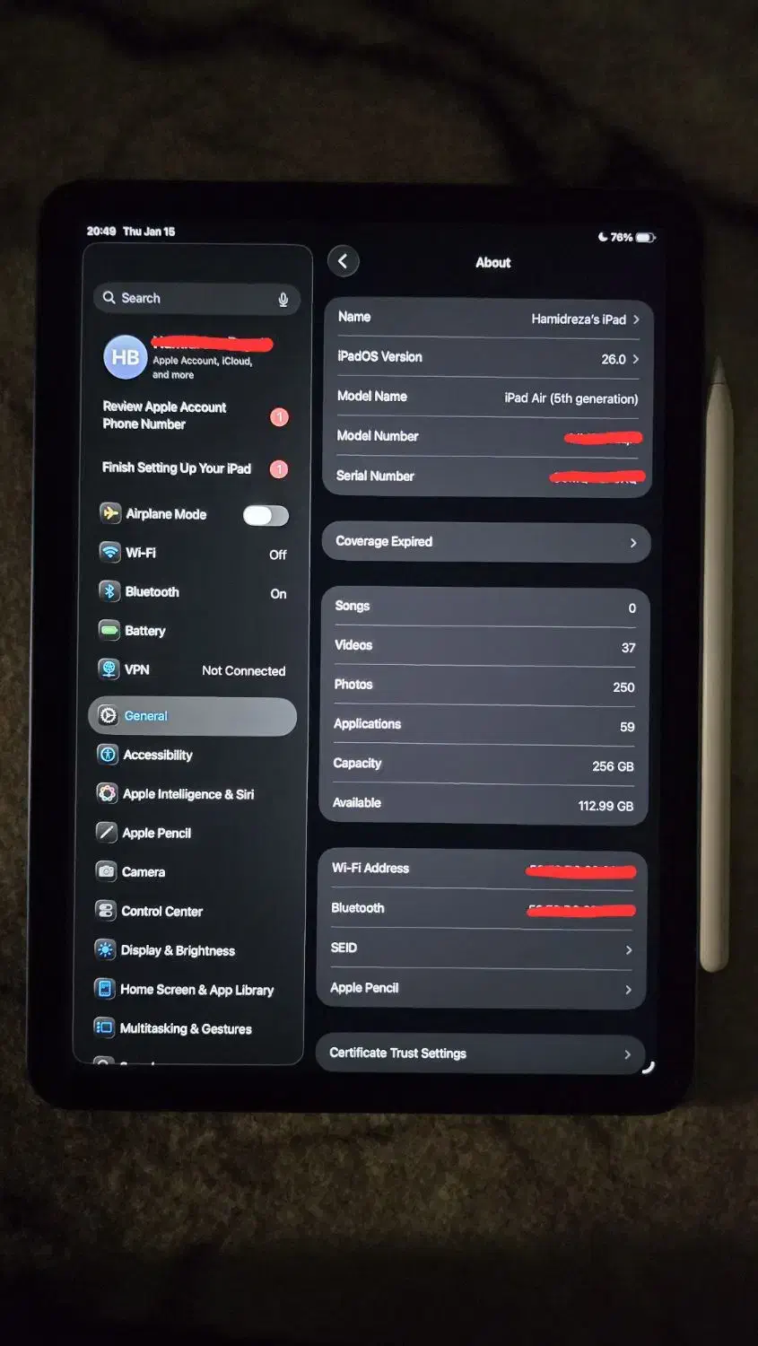 iPad Air 5 - 11 inch - M1 - 256GB|تبلت|تهران, نیروی دریایی|دیوار