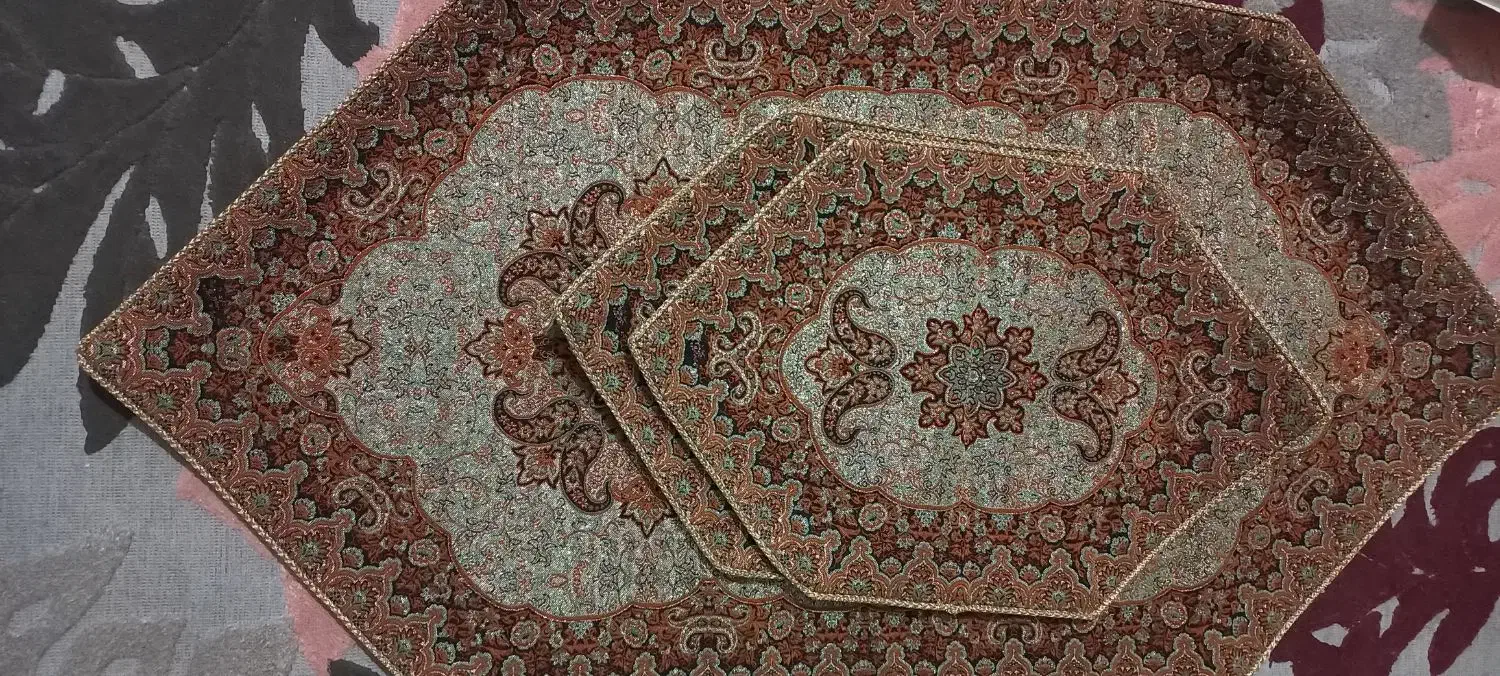 ترمه ۳تیکه|پرده، رانر، رومیزی|قزوین, |دیوار