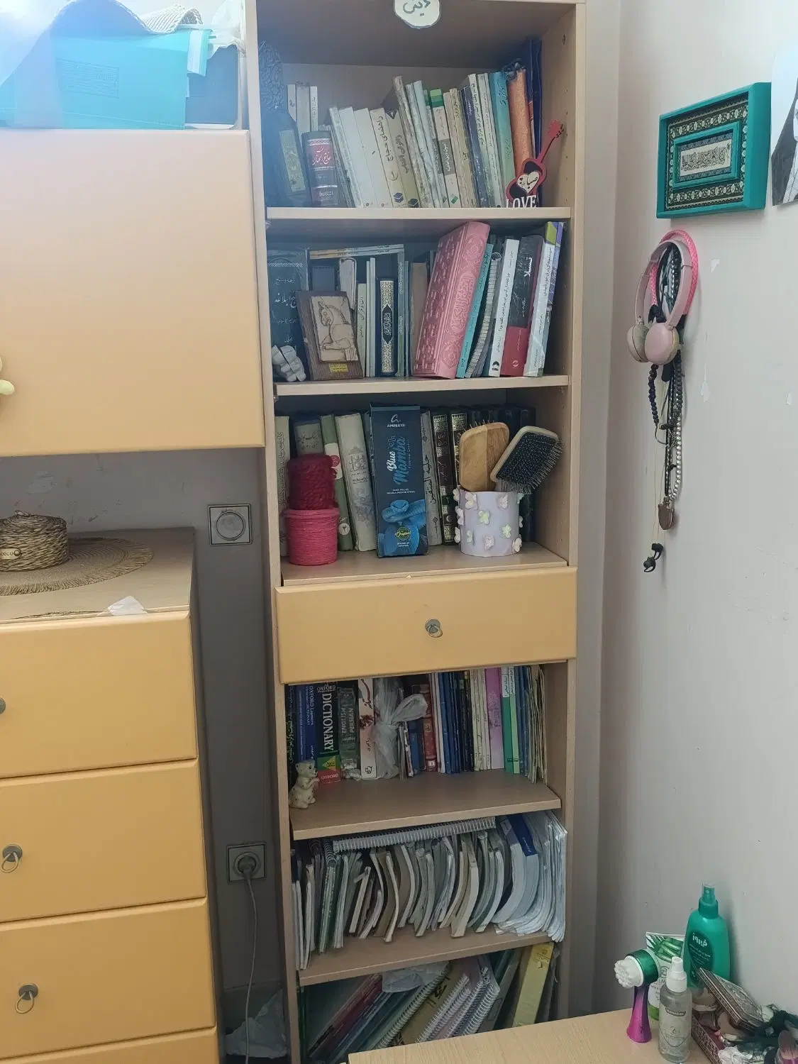 سرویس کتابخونه و کشو چوبی|کتابخانه، شلف، قفسههای دیواری|تهران, نیکنام|دیوار