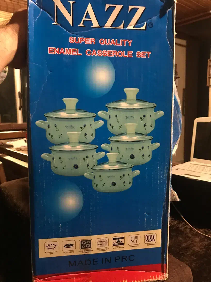 ست قابلمه لعابی درب دار|ظروف پختوپز|رشت, جانبازان|دیوار