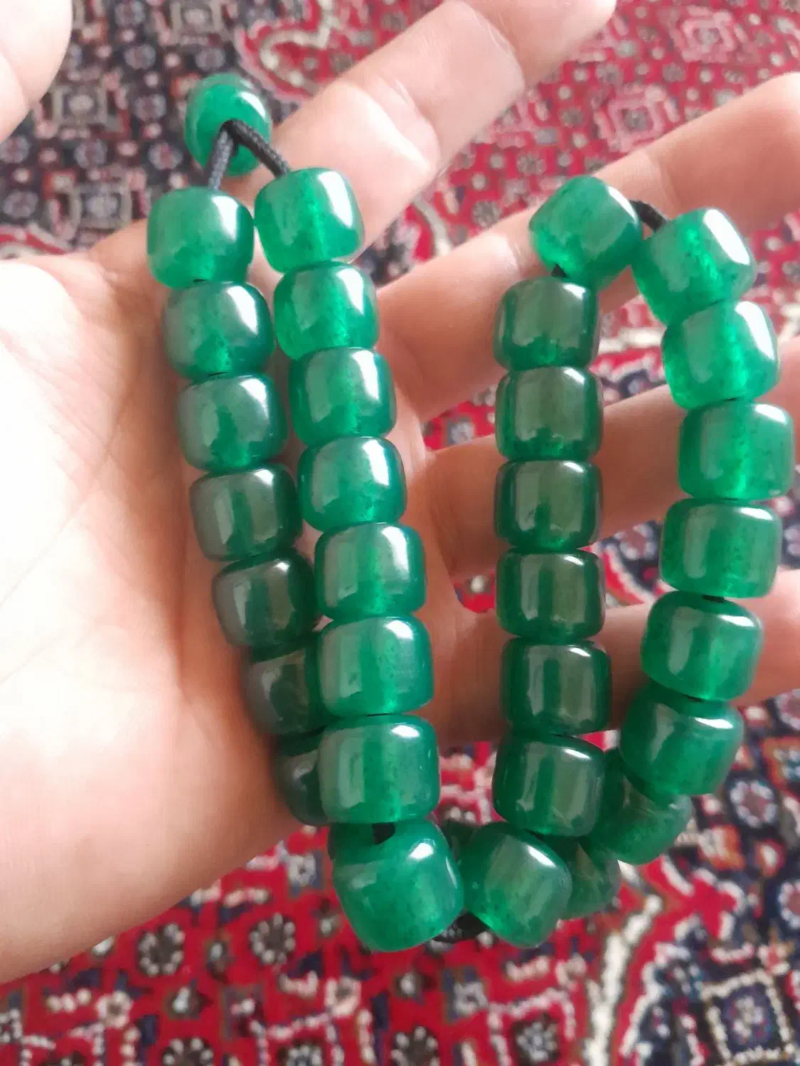 تسبیح سندلوس کهنه اصل|کلکسیون اشیاء عتیقه|سقز, |دیوار